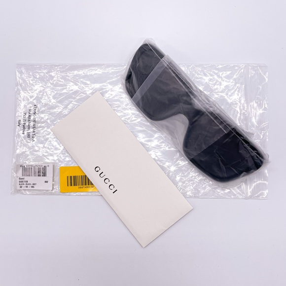 NEW GUCCI GG0786S 002 UNISEX SUNGLASSES GUCCI GG0786S BLACK - Picture 11 of 12